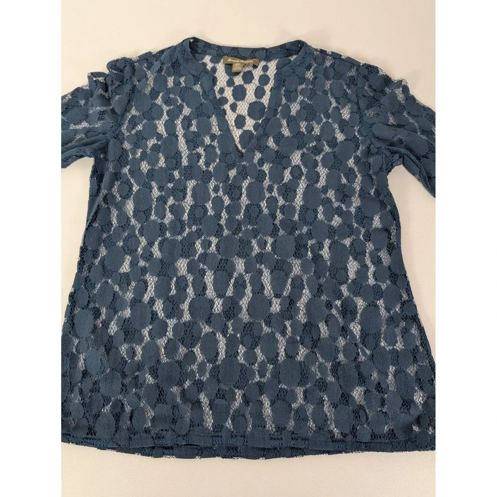 Tommy Bahama Lace Pullover Womens Small Sheer Crochet‎ Beach Cover Blouse Top